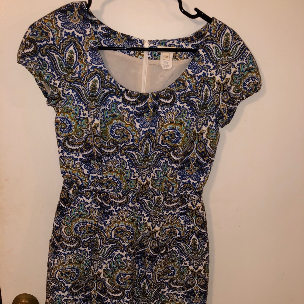 J Crew Paisley Dress, size 00